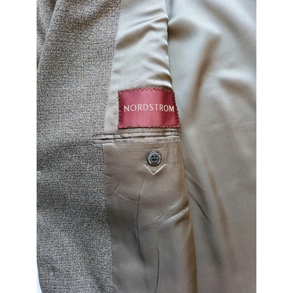 Hart Schaffner Marx Mens Sports Coat 44R Multicolor USA 3 Button Tweed Blazer